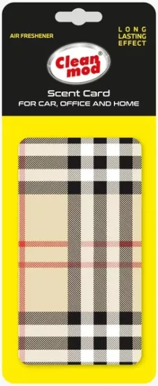 Cleanmod Scent Card Koku Kartı Ortam ve Oto Kokusu Ekose Desen